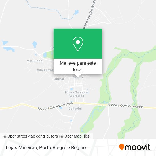 Lojas Mineirao mapa