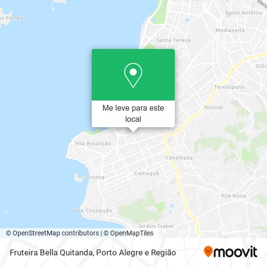 Fruteira Bella Quitanda mapa