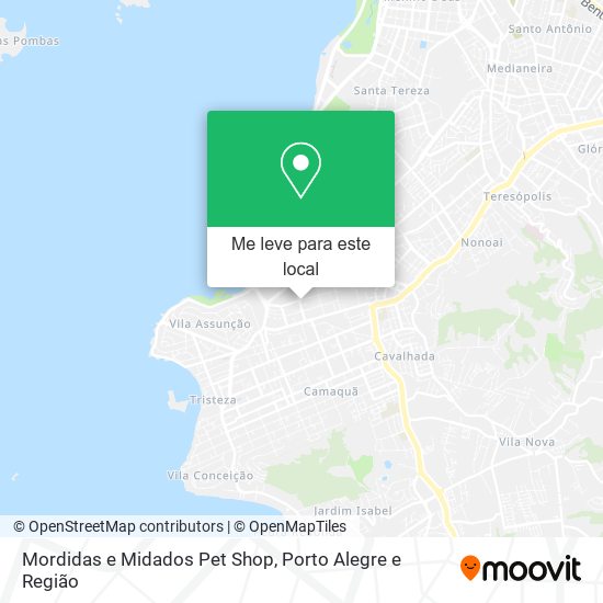 Mordidas e Midados Pet Shop mapa