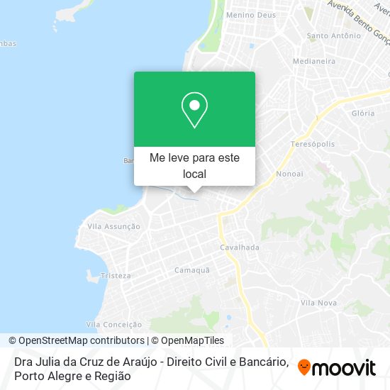 Dra Julia da Cruz de Araújo - Direito Civil e Bancário mapa