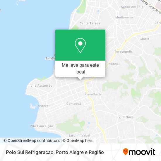 Polo Sul Refrigeracao mapa