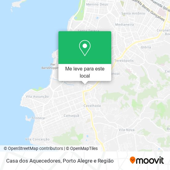 Casa dos Aquecedores mapa