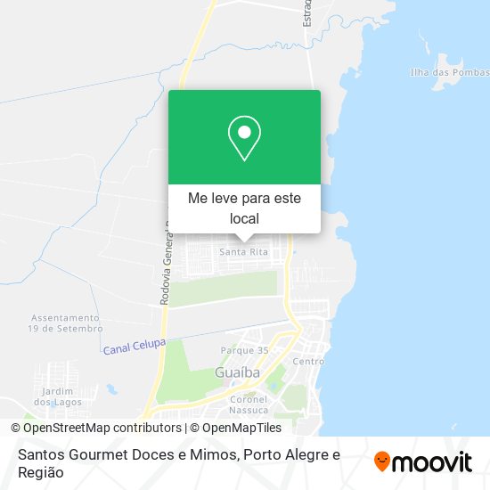 Santos Gourmet Doces e Mimos mapa