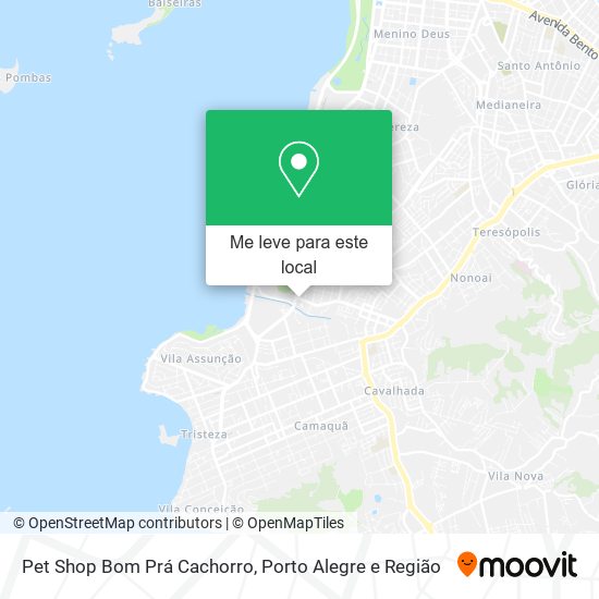 Pet Shop Bom Prá Cachorro mapa