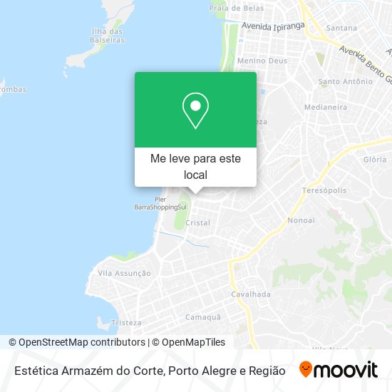 Estética Armazém do Corte mapa