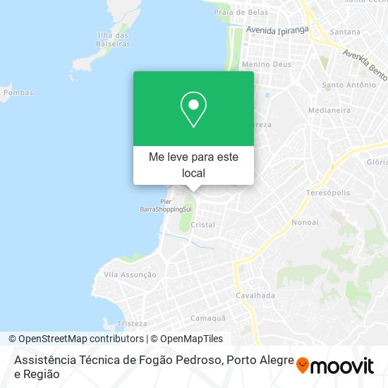 Assistência Técnica de Fogão Pedroso mapa