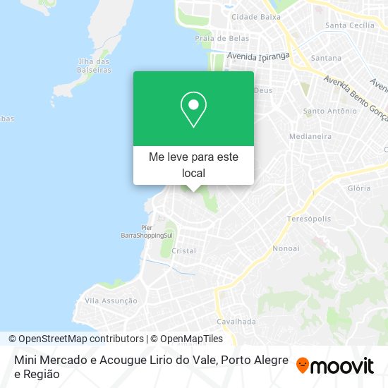 Mini Mercado e Acougue Lirio do Vale mapa