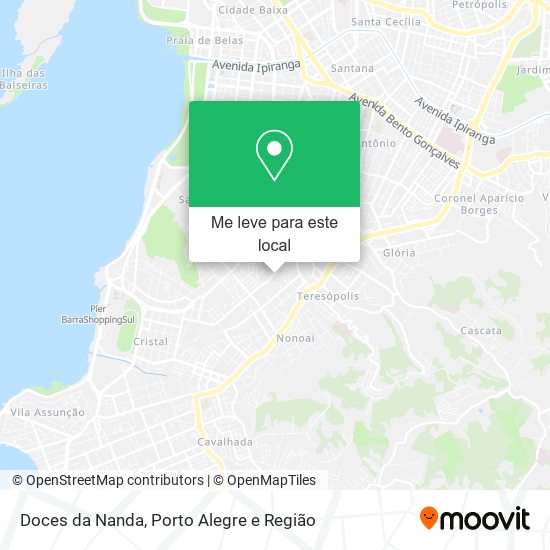 Doces da Nanda mapa