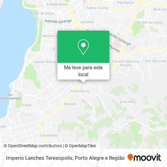 Imperio Lanches Teresopolis mapa