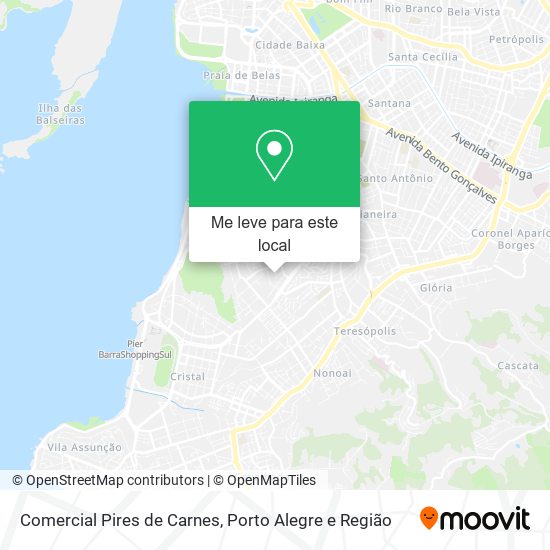 Comercial Pires de Carnes mapa