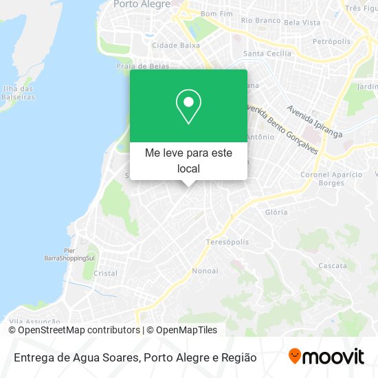 Entrega de Agua Soares mapa