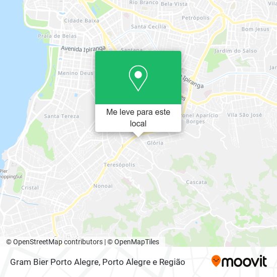 Gram Bier Porto Alegre mapa