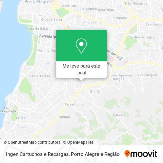 Ingen Cartuchos e Recargas mapa