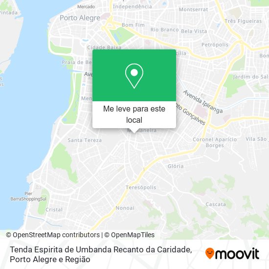 Tenda Espirita de Umbanda Recanto da Caridade mapa