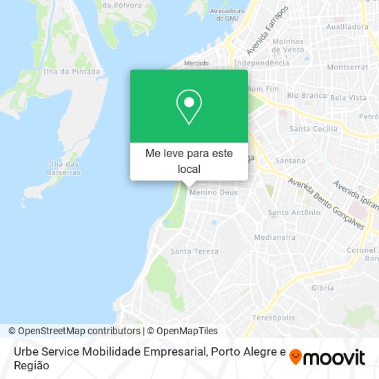 Urbe Service Mobilidade Empresarial mapa