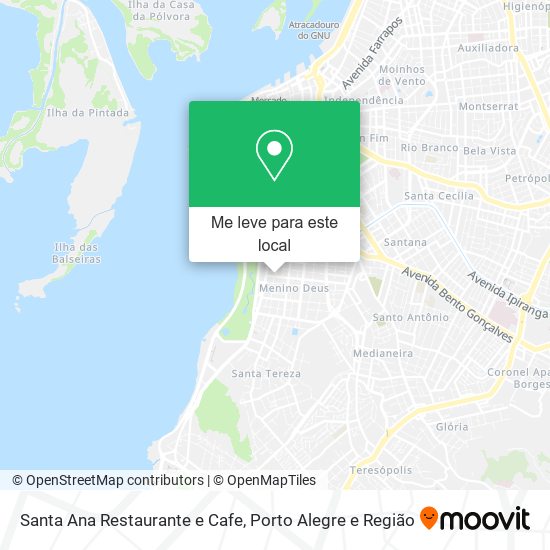 Santa Ana Restaurante e Cafe mapa