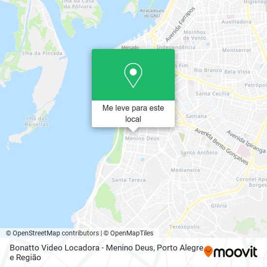 Bonatto Video Locadora - Menino Deus mapa