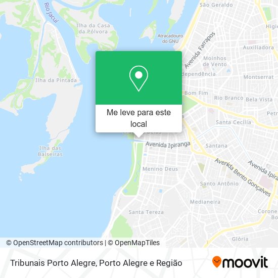 Tribunais Porto Alegre mapa