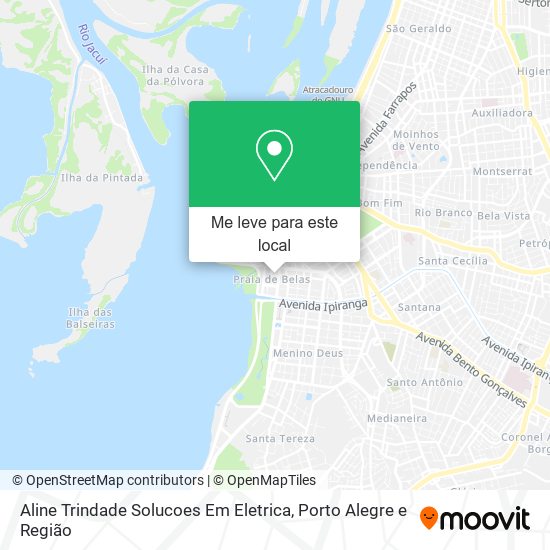 Aline Trindade Solucoes Em Eletrica mapa