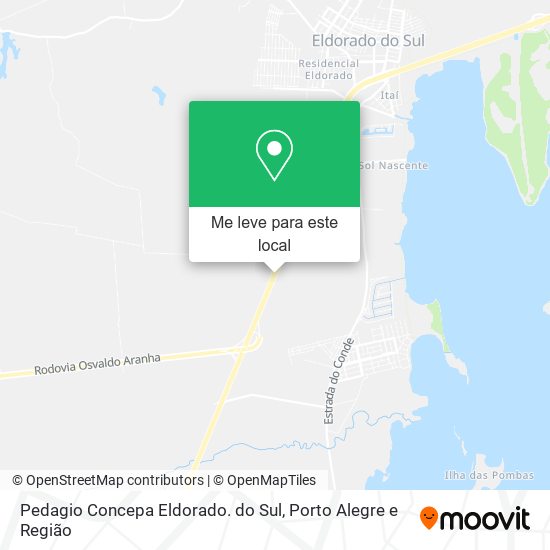 Pedagio Concepa Eldorado. do Sul mapa