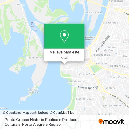 Ponta Grossa Historia Publica e Producoes Culturais mapa