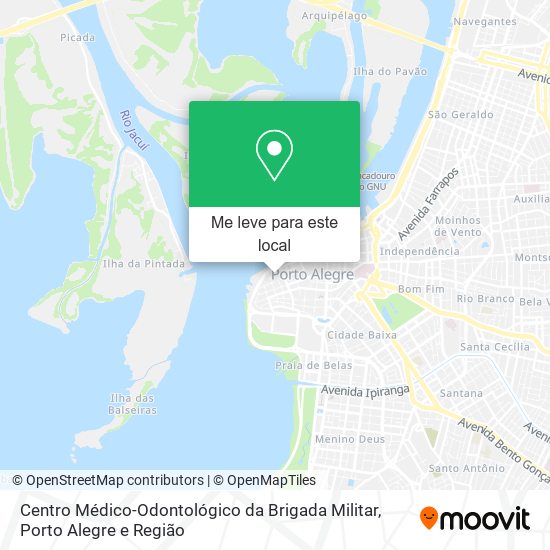 Centro Médico-Odontológico da Brigada Militar mapa