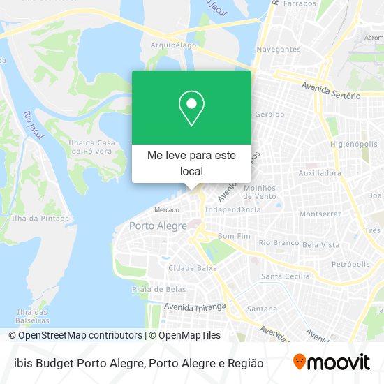 ibis Budget Porto Alegre mapa