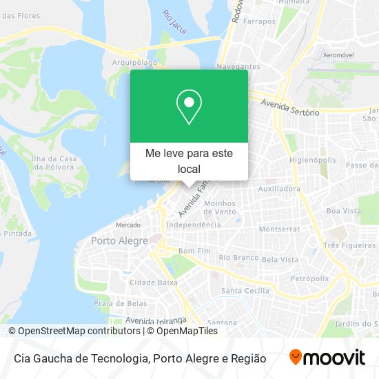 Cia Gaucha de Tecnologia mapa