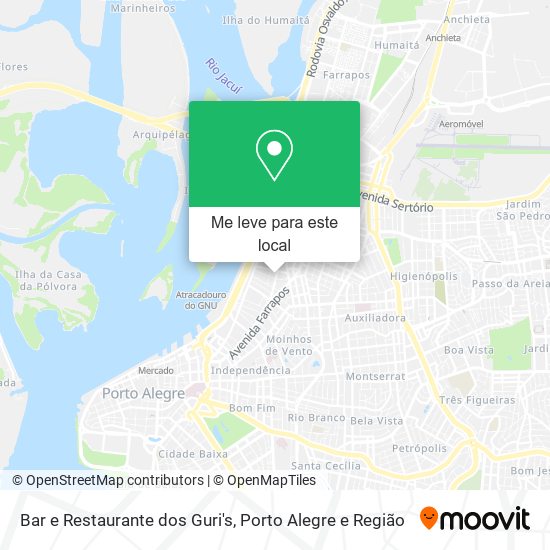 Bar e Restaurante dos Guri's mapa
