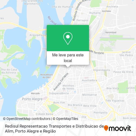 Redisul Representacao Transportes e Distribuicao de Alim mapa