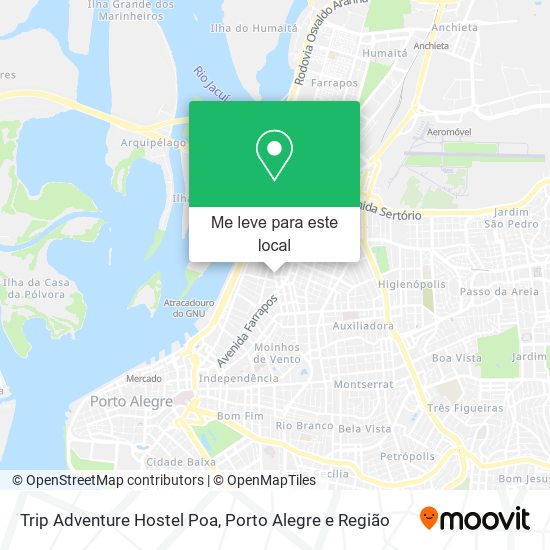 Trip Adventure Hostel Poa mapa