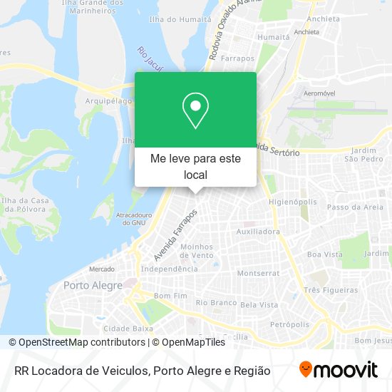 RR Locadora de Veiculos mapa