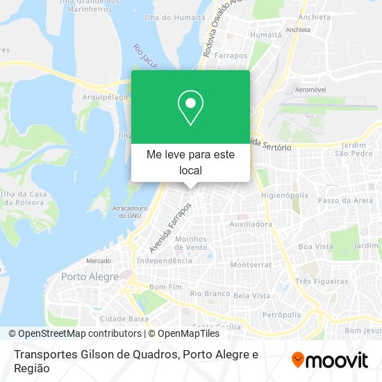 Transportes Gilson de Quadros mapa