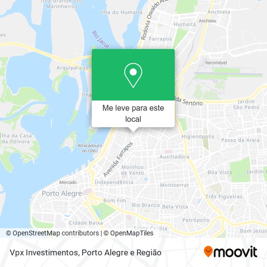 Vpx Investimentos mapa