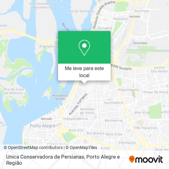 Unica Conservadora de Persianas mapa