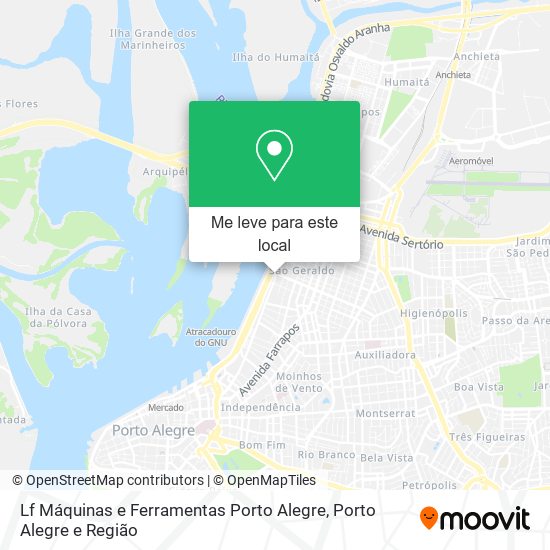 Lf Máquinas e Ferramentas Porto Alegre mapa