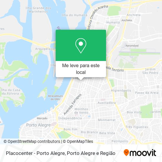 Placocenter - Porto Alegre mapa