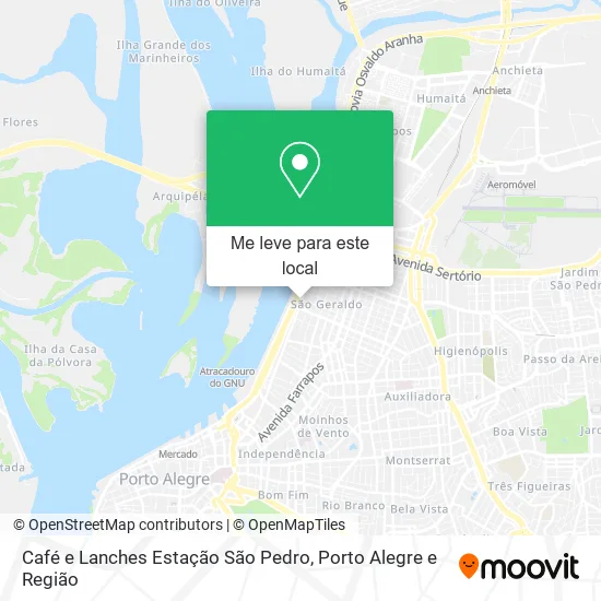 Café e Lanches Estação São Pedro mapa