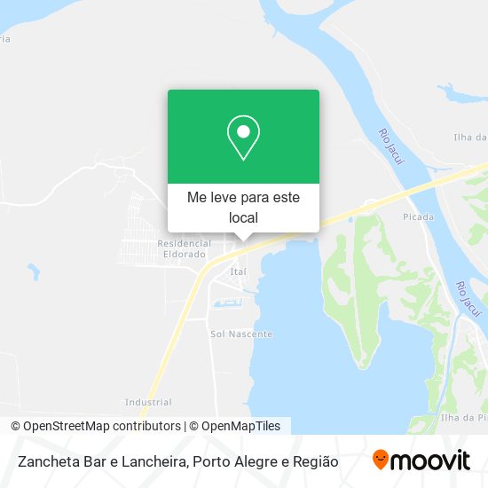 Zancheta Bar e Lancheira mapa