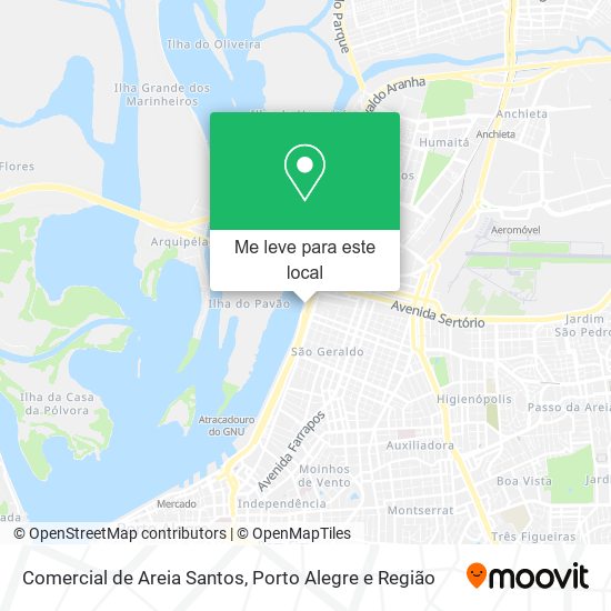 Comercial de Areia Santos mapa