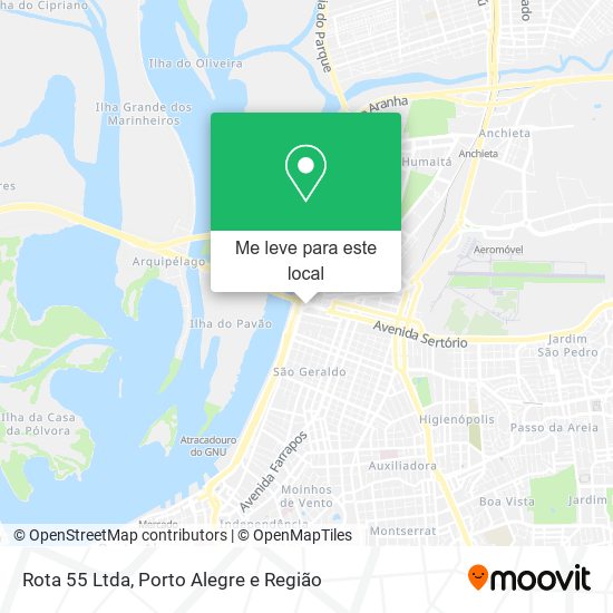 Rota 55 Ltda mapa