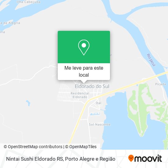 Nintai Sushi Eldorado RS mapa