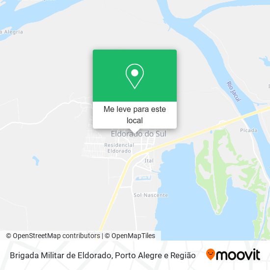 Brigada Militar de Eldorado mapa