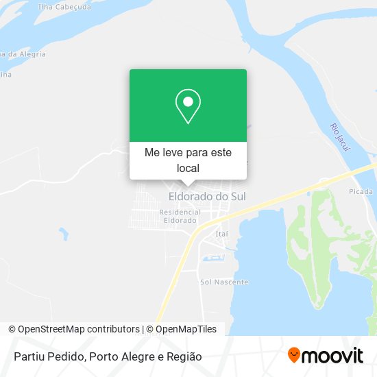 Partiu Pedido mapa