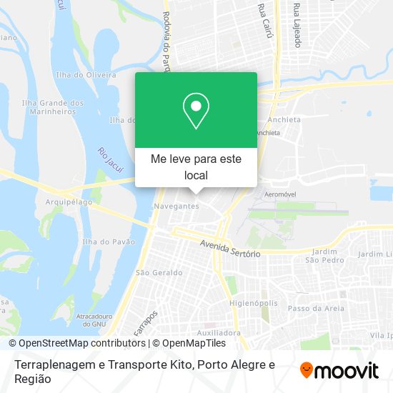 Terraplenagem e Transporte Kito mapa