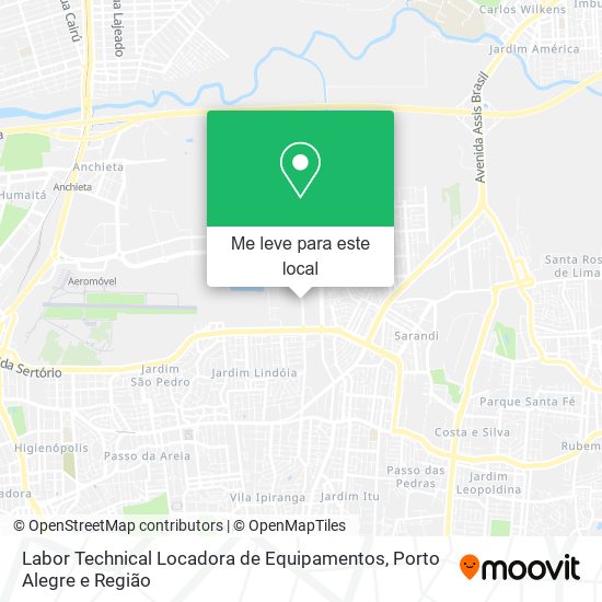 Labor Technical Locadora de Equipamentos mapa