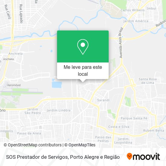 SOS Prestador de Servigos mapa