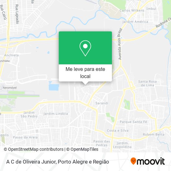 A C de Oliveira Junior mapa
