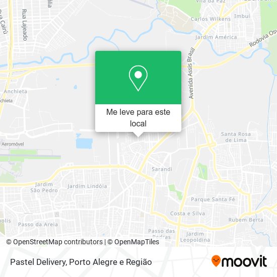 Pastel Delivery mapa