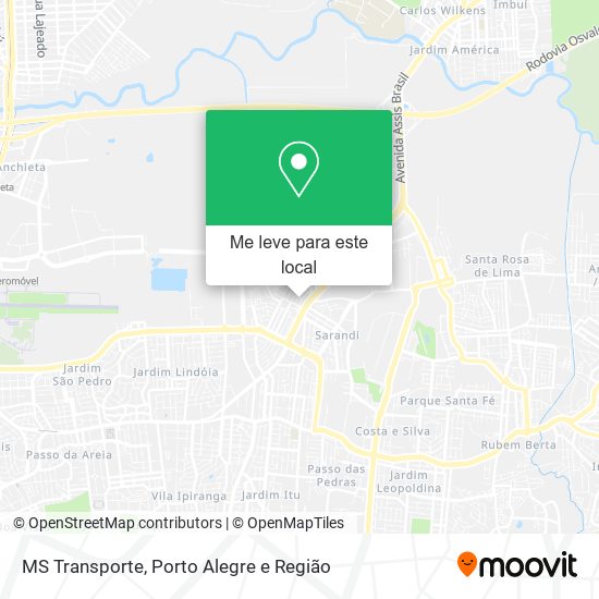 MS Transporte mapa